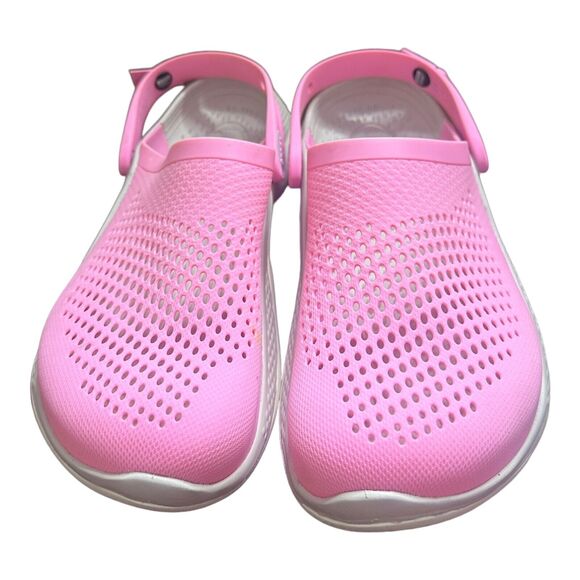 Crocs Literide Clog Unisex size M 11 and W 13 ELECTRIC PINK/ WHITE - Picture 3 of 10